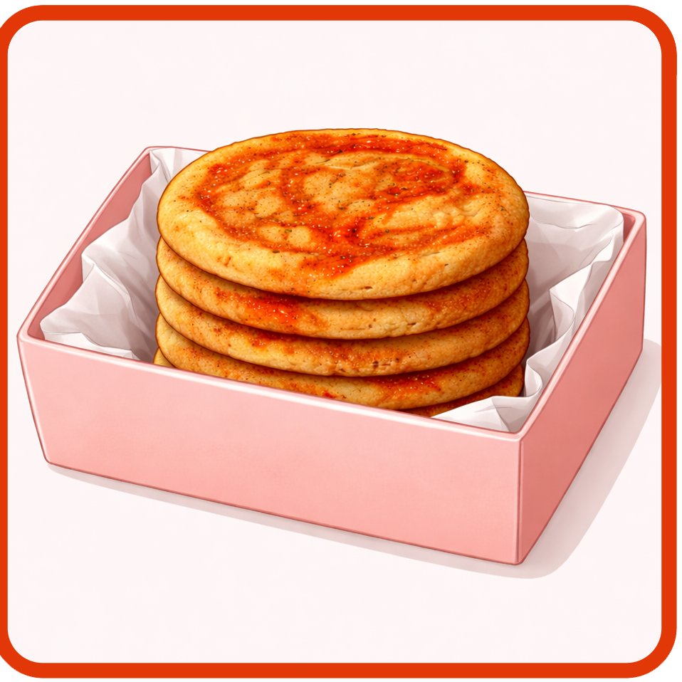 Gochujang Caramel Chewy Sugar Cookies