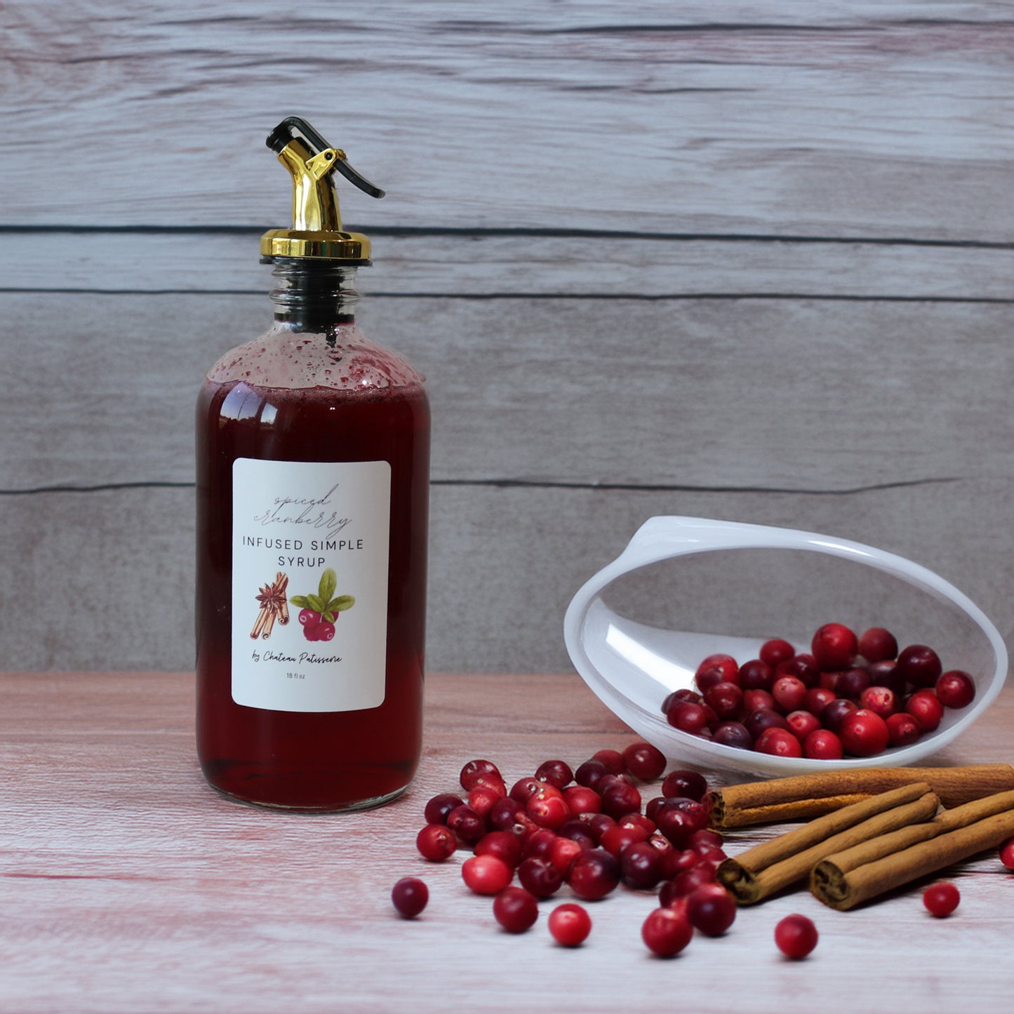 Spiced Cranberry Simple Syrup