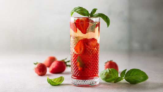 Basil Strawberry Vodka Cocktail