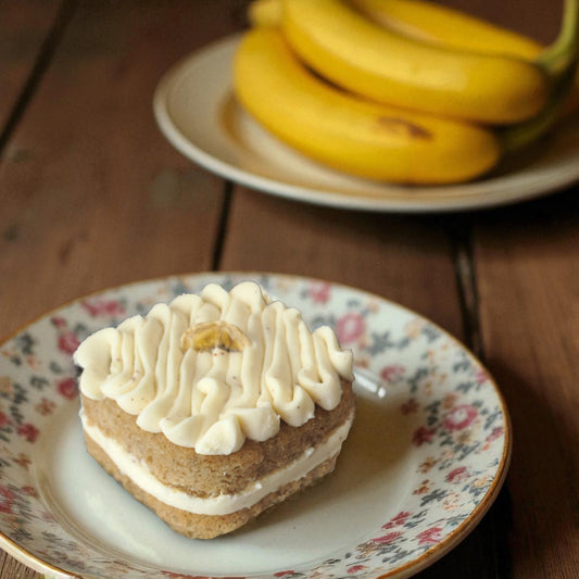 Banana Cakelette with Brown Butter Cream Cheese Frosting