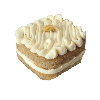 Banana Cakelette with Brown Butter Cream Cheese Frosting