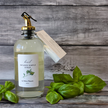 Basil Infused Simple Syrup