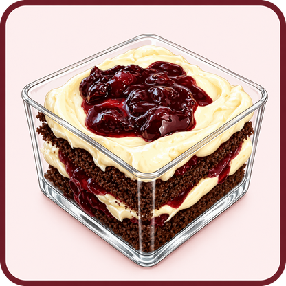 Black Forest Cherry Chocolate Dessert Verrine