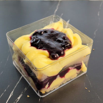 Cardamom Blueberry Lemon Cream Dessert Verrine