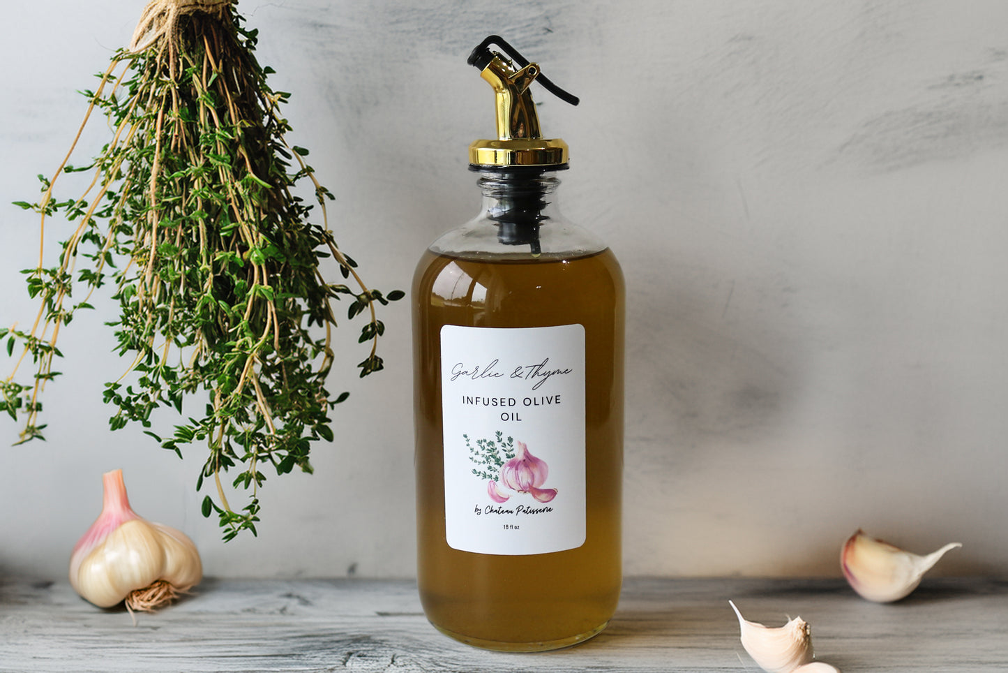 Garlic and Thyme infused Olive Oil