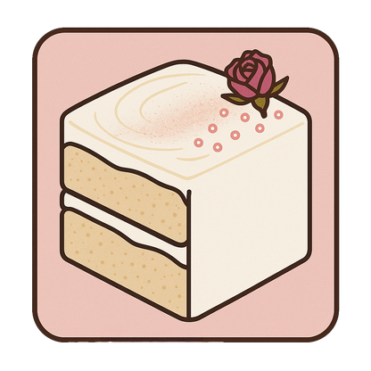 Pink Champagne Cakelette with Champagne Ganache 2 Layers