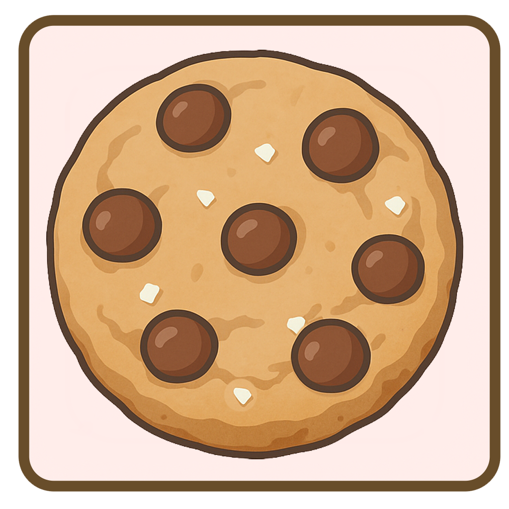 Thick Milk Chocolate Chip Cookie Topped with Flakey Salt