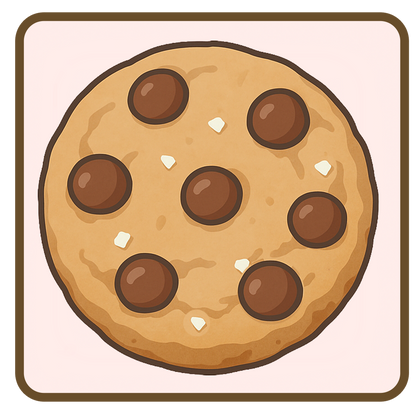 Thick Milk Chocolate Chip Cookie Topped with Flakey Salt