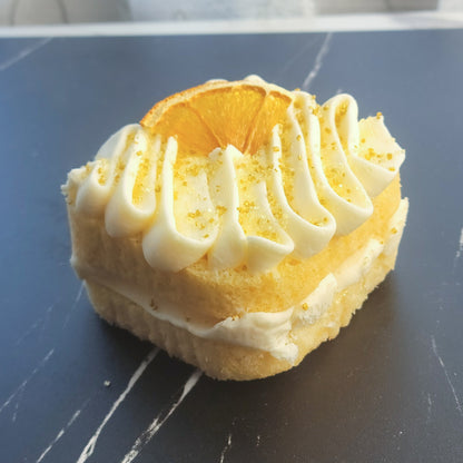 Mimosa Cake with Champagne Frosting