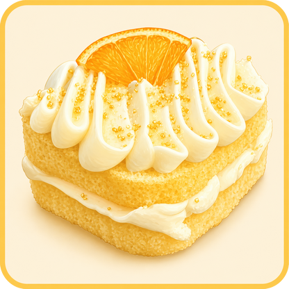 Mimosa Cake with Champagne Frosting