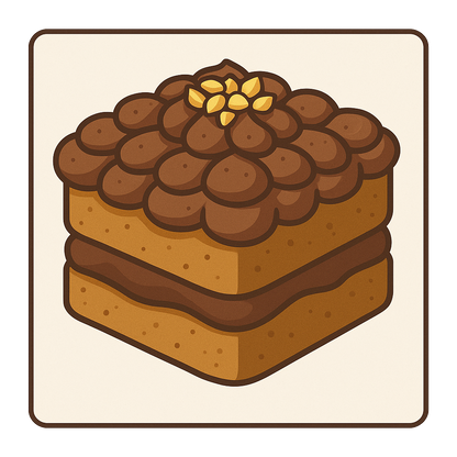Peanut Butter Cakelette with Chocolate Buttercream Frosting