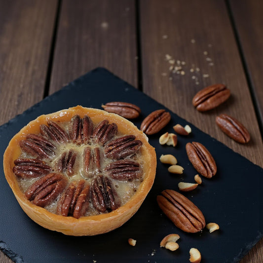 Pecan Tartlette with Honey Caramel Topping