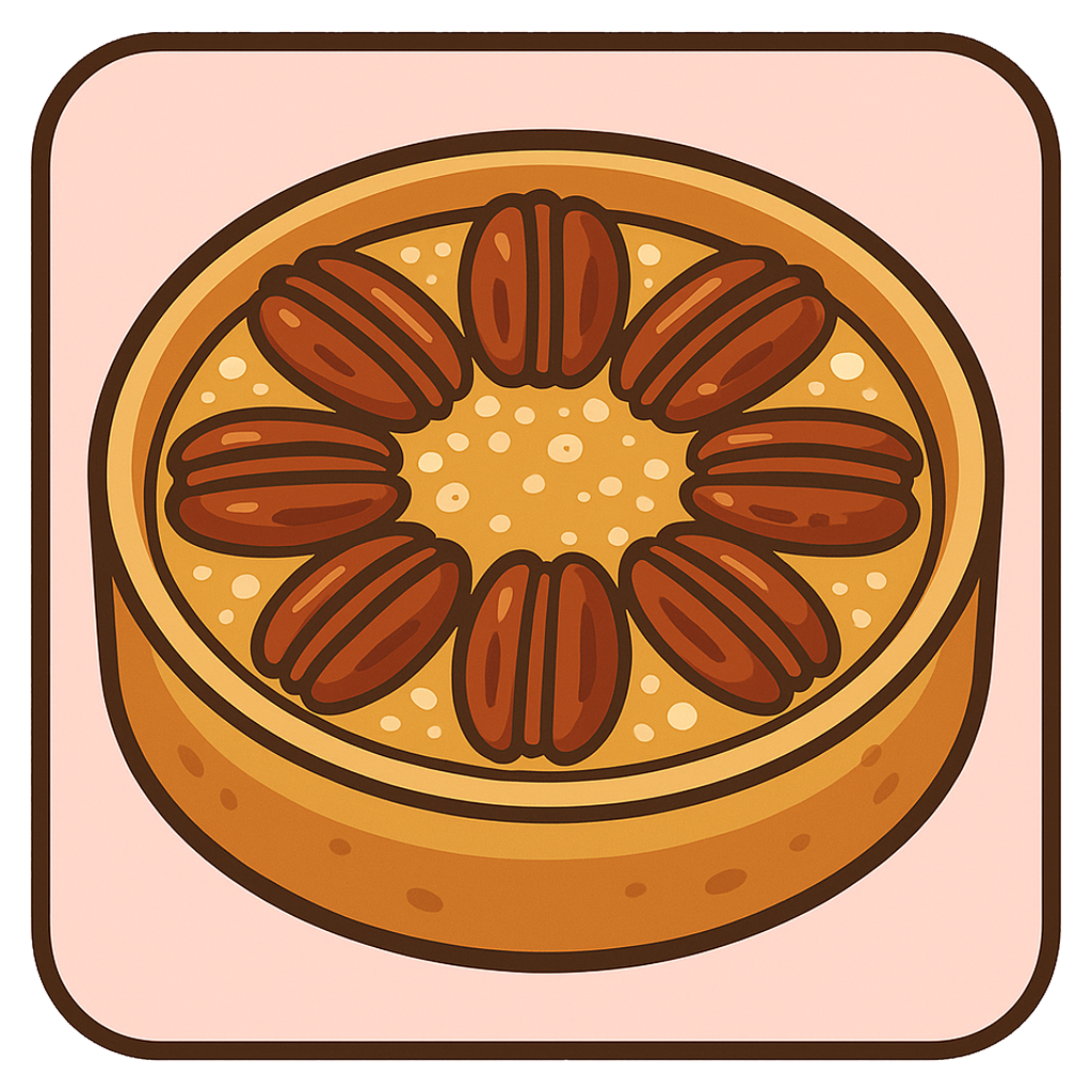 Pecan Tartlette with Honey Caramel Topping