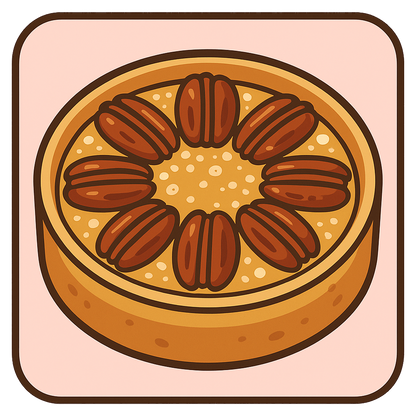 Pecan Tartlette with Honey Caramel Topping