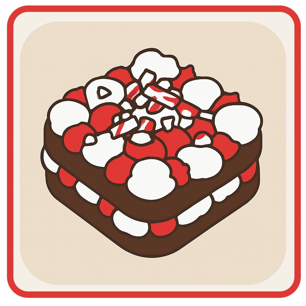 Peppermint Mocha Cake with Peppermint Buttercream and Crushed Candy Canes