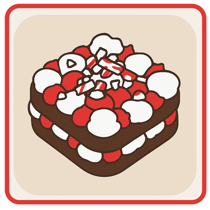 Peppermint Mocha Cake with Peppermint Buttercream and Crushed Candy Canes