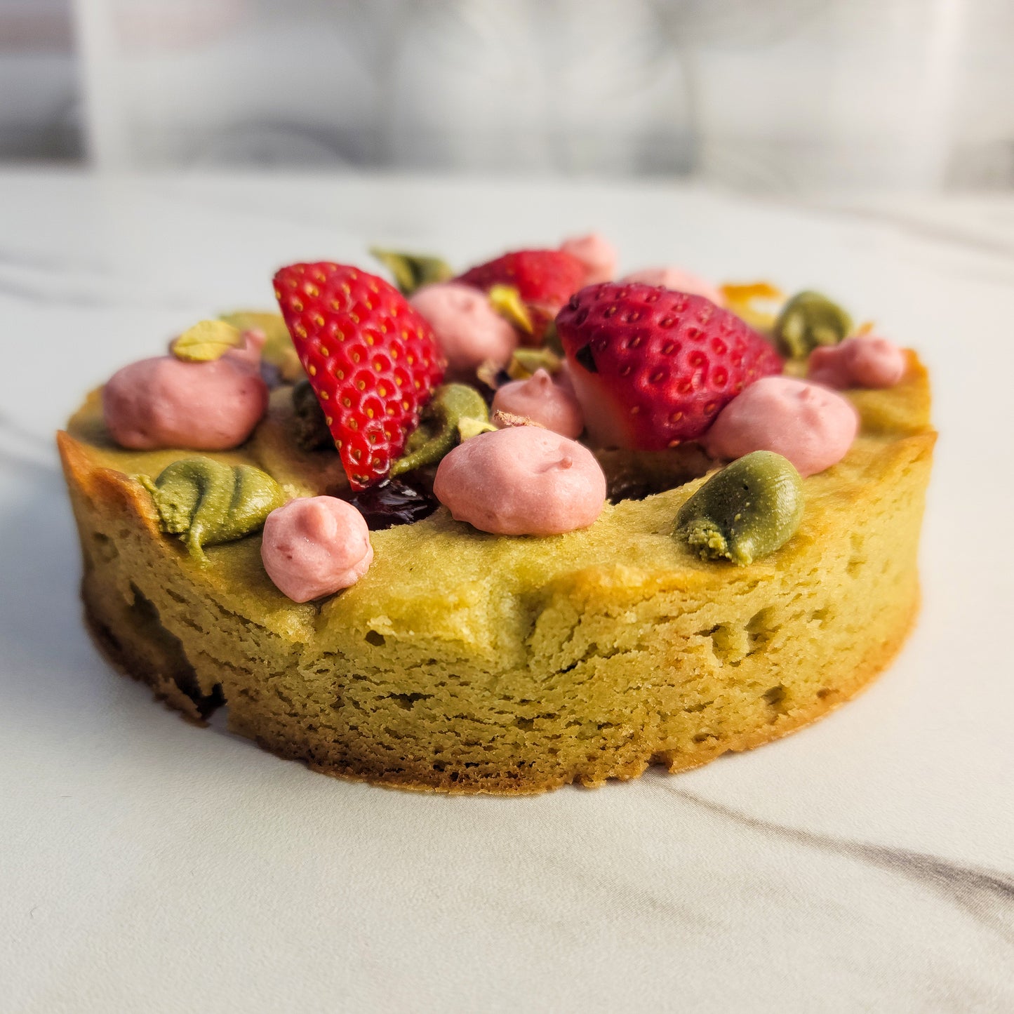 Pistachio & Strawberry Designer Cookie