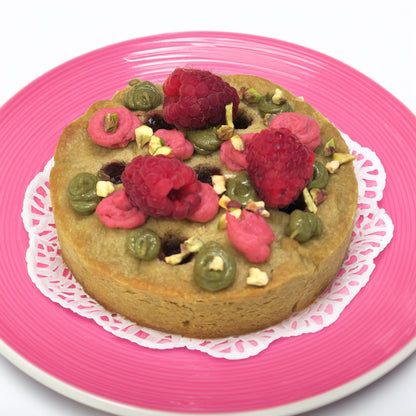 Pistachio & Raspberry Designer Cookie