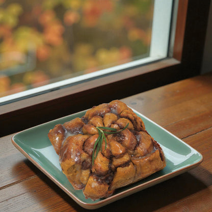 Pumpkin Sweet Roll with Pumpkin Filling and Rosemary Ganache Glaze