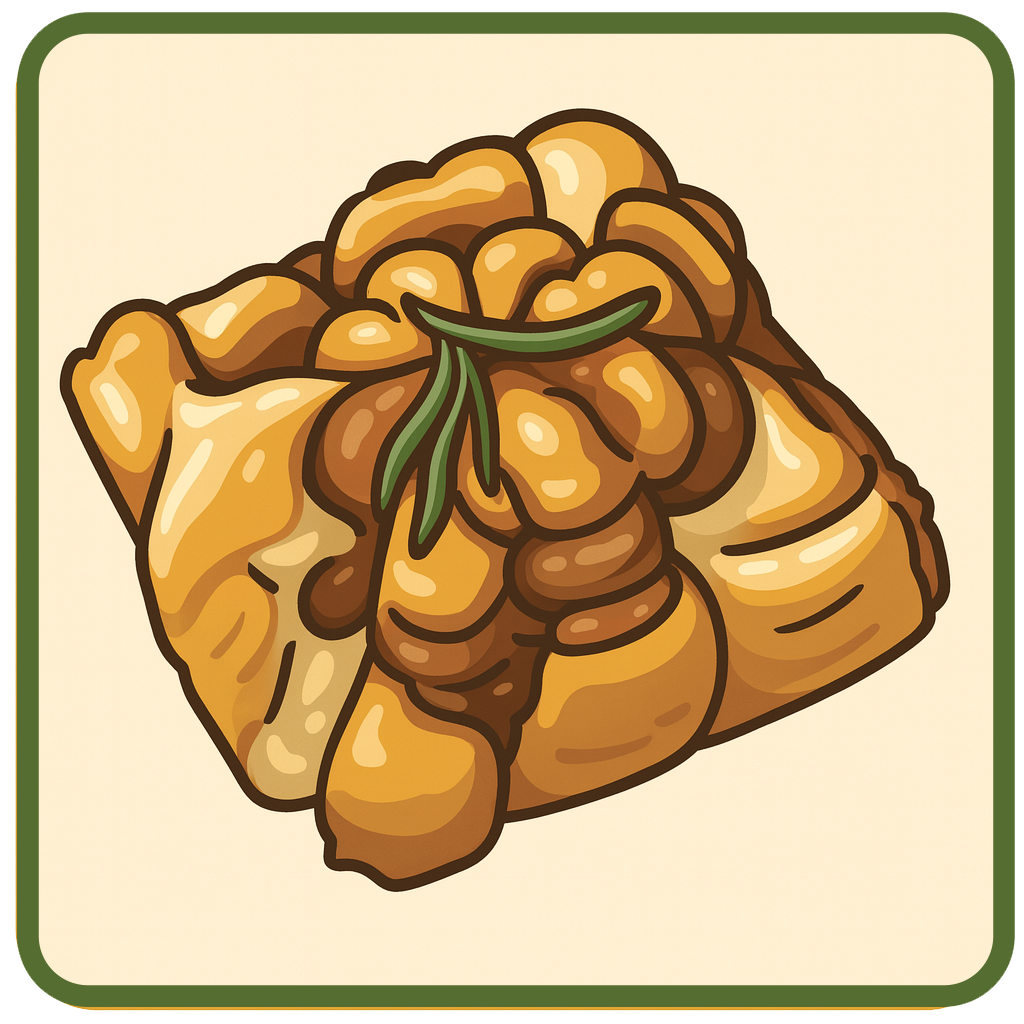 Pumpkin Sweet Roll with Pumpkin Filling and Rosemary Ganache Glaze