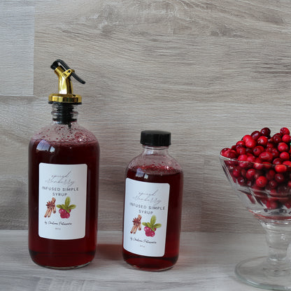Spiced Cranberry Simple Syrup