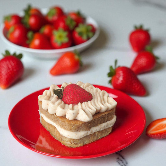 Strawberry Cake with Strawberry Filling and Cream Cheese Frosting