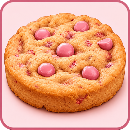 Strawberry Ruby Chocolate Chip Cookie Large Thick