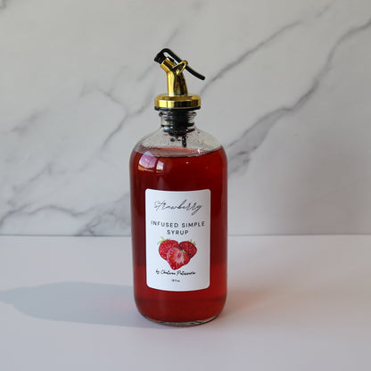 Strawberry Infused Simple Syrup