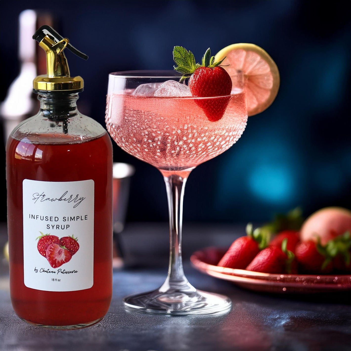 Strawberry Infused Simple Syrup
