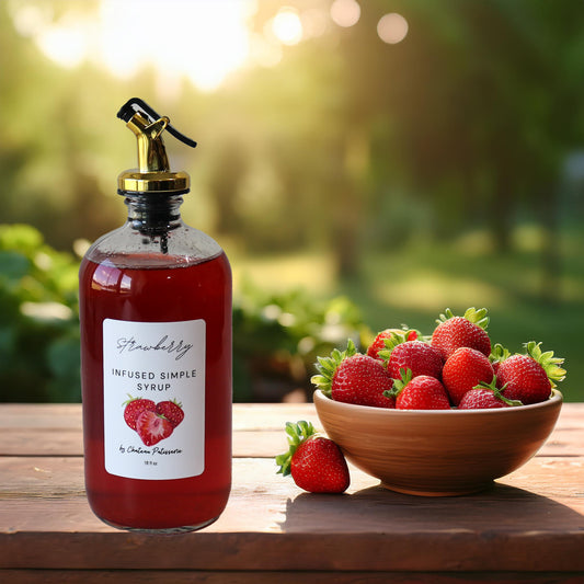 Strawberry Infused Simple Syrup