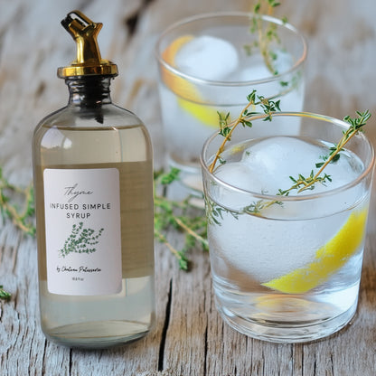 Thyme Infused Simple Syrup